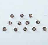 5 pcs 1MM, 1.50MM Natural Smoky Quartz Faceted Round Cut Gemstone, AAA Smoky Quartz Tiny Round cut For Jewelry Making