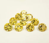 Natural Lemon Quartz Faceted Round Cut Gemstone, AAA Lemon Quartz Round cut For Jewelry Making