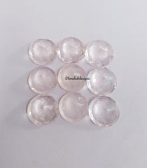 Natural Rose Quartz Faceted Round Cut Gemstone, AAA Rose Quartz Faceted Round Cut For Rose Quartz Jewelry