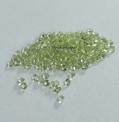 1MM, 1.25MM, 1.50MM, 1.75MM Natural Peridot Faceted Round cut Gemstone, AAA Green Peridot Round faceted Calibrated loose Stone for jewelry