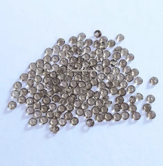 1MM, 1.25MM, 1.50MM, 1.75MM Natural Smoky Quartz Faceted Round Cut Gemstone, AAA Smoky Quartz Faceted Round Loose Calibrated Cut For Jewelry