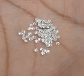 5 pcs 1.40mm to 2.9mm Moissanite White D Color Brilliant Cut Round Small Loose Moissanite for Jewelry Micro Pave Making, Pass Diamond test