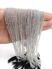 2-2.50MM Natural Labradorite micro cut faceted Rondelle Beads, Genuine Natural labradorite Faceted Rondelle Loose Beads for jewelry