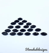 3x6MM- 10x20MM Natural Black Onyx Faceted Marquise Cut Gemstone, AAA Black Onyx Marquise Cut loose gemstone –Wholesale lot