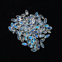 2X4MM Natural Moonstone Faceted Marquise Cut Gemstone, AAA Blue Moonstone Marquise cut Flashy for moonstone jewelry