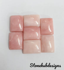 Natural Pink Opal Smooth Octagon Cabochon Gemstone, Opal Octagon Shape Smooth Polished Gemstones Lot For Earring Ring And Jewelry