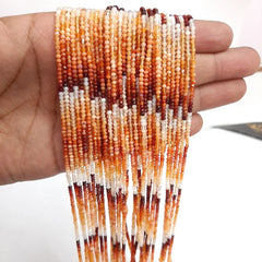2-2.50MM Natural Fire opal micro faceted Rondelle beads, AAA Quality Mexican fire opal necklace beads For Jewelry Making