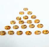 3x5MM, 4x6MM, 5x7MM AAA Citrine faceted Oval Cut Stone, 100% Natural Citrine oval cut faceted Calibrated Size loose gemstone for jewelry
