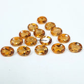 6X8MM, 7X9MM, 8X10MM, 9X11MM Natural Citrine Faceted Oval Cut Gemstone, AAA Yellow Citrine Oval Cut Calibrated Size loose Stone For Jewelry