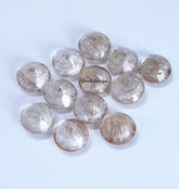 7MM, 8MM, 9MM, 10MM Natural Copper Rutile Quartz Faceted Round Top Quality- AAA Rutile Quartz faceted round For Jewelry Making