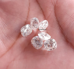 6MM, 7MM, 8MM, 9MM, 10MM Moissanite Faceted Cushion White D Color VVS1 Moissanite Stone/Excellent Cut Gemstone Loose for Jewelry