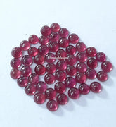 2MM, 2.5MM RUBY Cabochon Round Loose Gemstone, AAA Ruby Round flat back Cabochon Loose Gemstone, GF Ruby Round Cabs Loose Stone for Jewelry