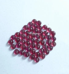 2MM, 2.5MM RUBY Cabochon Round Loose Gemstone, AAA Ruby Round flat back Cabochon Loose Gemstone, GF Ruby Round Cabs Loose Stone for Jewelry