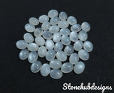 7X9MM, 8X10MM, 9X11MM, 10X12MM Natural White Moonstone Oval Cabochon Gemstone, AAA Quality White Moonstone Smooth Oval For Jewelry Making