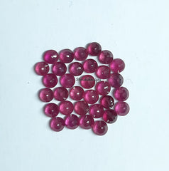 3MM, 4MM, 5MM RUBY Faceted Round Loose Gemstone, Ruby Round Faceted Loose Gemstone, GF Ruby Faceted Loose stone for Jewelry