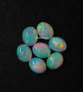 7x9MM, 8x10MM, 9x11MM, 10x12MM Natural Ethiopian Opal Cabochon Oval Gemstone , AAA Ethiopian Opal Smooth Oval Cabs Loose stone For Jewelry