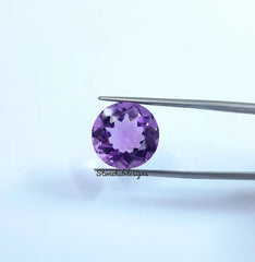 Natural Amethyst Faceted Round Cut Gemstone, AAA Amethyst faceted Round Cut Purple Color for jewelry
