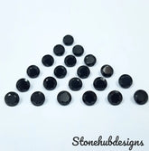 7MM, 8MM, 9MM, 10MM AAA Black Onyx Faceted Round Cut Gemstone, 100% Natural Black Onyx faceted round loose gemstone for jewelry