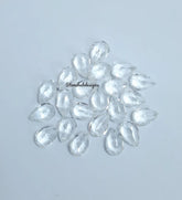3x5MM, 4x6MM, 5x7MM Natural White Topaz Faceted Pear Cut Gemstone, AAA White Topaz Faceted Pear Loose Calibrated Cut Gemstone for jewelry