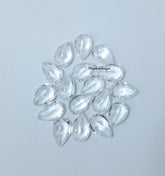 6x8MM, 7x9MM, 8x10MM Natural White Topaz Faceted Pear cut Gemstone, AAA White Topaz faceted Pear Loose Calibrated Cut Gemstone for jewelry