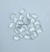 Natural White Topaz Faceted Octagon Cut Gemstone, AAA Quality White Topaz faceted Octagon Cut Loose Calibrated Gemstone for Jewelry