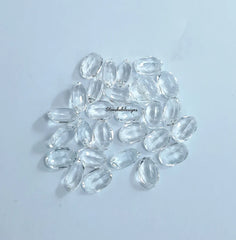 3x5MM, 4x6MM, 5x7MM Natural White Topaz Faceted Oval Cut Gemstone, AAA Quality White Topaz faceted Oval Cut loose Calibrated Gemstone for jewelry