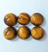 11MM, 12MM, 13MM, 14MM, 15MM Natural Tiger Eye Round Cabochon loose Gemstone, AAA Quality Tiger Eye Smooth Round cabochon For Jewelry