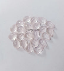6x8MM, 7x9MM, 8x10MM Natural Rose Quartz Faceted Pear Cut Gemstone, AAA Rose Quartz Pear Cut For Jewelry Making