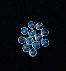 5MM, 6MM Natural Moonstone Faceted Round Gemstone, AAA Moonstone Round Faceted blue flash gemstone for Jewelry