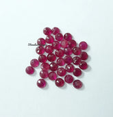 2.50MM, 3MM Natural Ruby Faceted Round Cut Loose Gemstone, 100% Natural genuine Pink Ruby Faceted Round Loose Gemstone For Jewelry