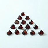 7MM, 8MM Natural Garnet Faceted Heart Cut Loose Gemstone, AAA Red Mozambique Garnet faceted Heart Loose Calibrated Cut Stone for jewelry