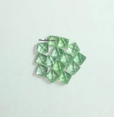 2.5MM, 3MM Natural Mint Green Kyanite Faceted Square Cut Gemstone, AAA Quality Rare Green Mint Kyanite Square Cut For Jewelry