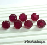 11MM, 12MM, 13MM, 14MM, 15MM RUBY Faceted Round Loose Gemstone, AAA GF Ruby Round Faceted Loose Stone For Jewelry