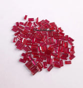 2x3.5MM, 2x4MM, 2.5x4.5MM, 2.5x5MM Natural Ruby Faceted Baguette Cut Loose Gemstone, AAA Reddish Ruby baguette Loose Precious For Jewelry