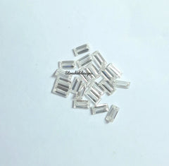 2x3MM, 2x3.5MM, 2x4MM, 2.5x5MM, 3x6MM, 4x6MM AAA Quality D Color Loose Moissanite Faceted Brilliant Baguette Cut Gemstone for Jewelry