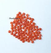 1.50MM, 2MM, 2.50MM Natural Coral Round Cabochon Loose Gemstone, AAA Italian Coral Smooth Round Flat back Cabochon stone For Jewelry