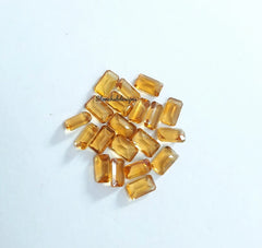 3x5MM, 4x6MM Natural Citrine Faceted Octagon Loose Gemstone, AAA quality Yellow Citrine Faceted Octagon Cut Stone for jewelry