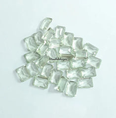 6x8MM, 7x9MM, 8x10MM AAA Green Amethyst Faceted Octagon Cut Gemstone, 100% Natural Green Amethyst Octagon Cut loose stone For Jewelry Making