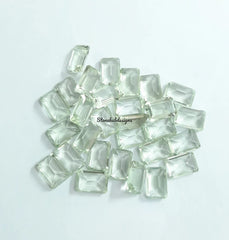 6x8MM, 7x9MM, 8x10MM AAA Green Amethyst Faceted Octagon Cut Gemstone, 100% Natural Green Amethyst Octagon Cut loose stone For Jewelry Making