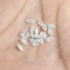 5x10MM to 9x18MM Moissanite Faceted Brilliant Marquise Cut Gemstone, AAA Quality D Color Loose Moissanite Marquise Gemstone For Jewelry