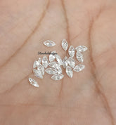 1.5x3MM to 4x8MM Moissanite Faceted Brilliant Marquise Cut Gemstone, AAA Quality D Color Loose Moissanite Marquise Gemstone For Jewelry