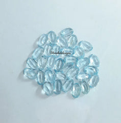 3x4MM, 3x5MM, 4x6MM Natural Sky Blue Topaz Faceted Oval cut Gemstone, AAA Quality Sky Topaz oval Faceted Loose Gemstone For Jewelry Making