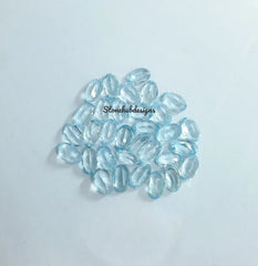 3x4MM, 3x5MM, 4x6MM Natural Sky Blue Topaz Faceted Oval cut Gemstone, AAA Quality Sky Topaz oval Faceted Loose Gemstone For Jewelry Making