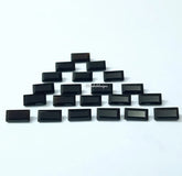 1.5x3MM, 2x3MM Natural Black Onyx faceted Baguette Cut Gemstone, AAA BLACK ONYX faceted Baguette Loose Calibrated Cut Stone For jewelry