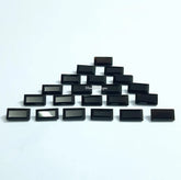 2x4MM, 2.5x5MM, 3x6MM Natural Black Onyx faceted Baguette Cut Gemstone, AAA BLACK ONYX faceted Baguette Cut Stone For jewelry