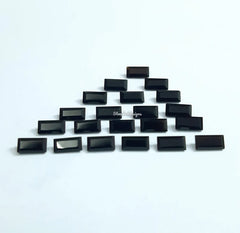 1.5x3MM, 2x3MM Natural Black Onyx faceted Baguette Cut Gemstone, AAA BLACK ONYX faceted Baguette Loose Calibrated Cut Stone For jewelry