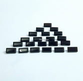 2x4MM, 2.5x5MM, 3x6MM Natural Black Onyx faceted Baguette Cut Gemstone, AAA BLACK ONYX faceted Baguette Cut Stone For jewelry
