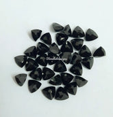 3MM, 4MM, 5MM Natural Black Spinel Faceted Trillion gemstone, 100% Natural AAA Quality Black Spinel Trillion Faceted Loose Gemstone