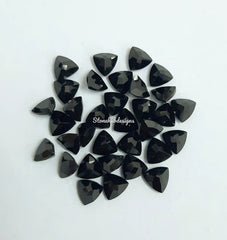 3MM, 4MM, 5MM Natural Black Spinel Faceted Trillion gemstone, 100% Natural AAA Quality Black Spinel Trillion Faceted Loose Gemstone