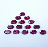 3x5MM, 4x6MM, 5x7MM Natural Rhodolite Garnet Faceted Oval Cut Gemstone, AAA Pink Garnet faceted Oval Cut Gemstone for jewelry